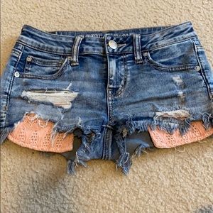 American eagle jean shorts